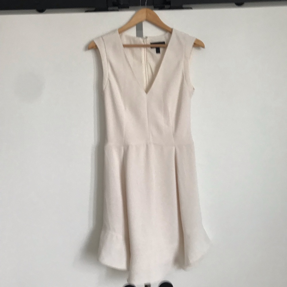 Jcrew flounce dress white